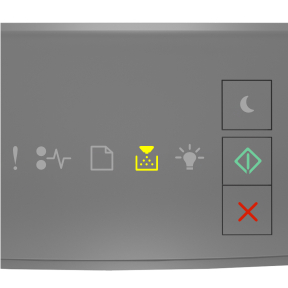 Printer control panel  light sequence for Cartridge logw [88.xx]