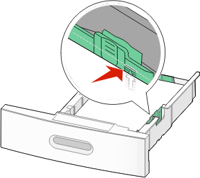 graphic showing the paper fill line