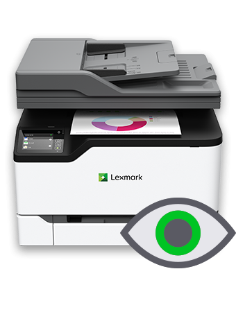 Impresora multifunción láser color serie CX420, Lexmark