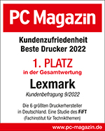 Kundenzufriedenheit-Beste-Drucker-2022-GesamtwertungLexmark