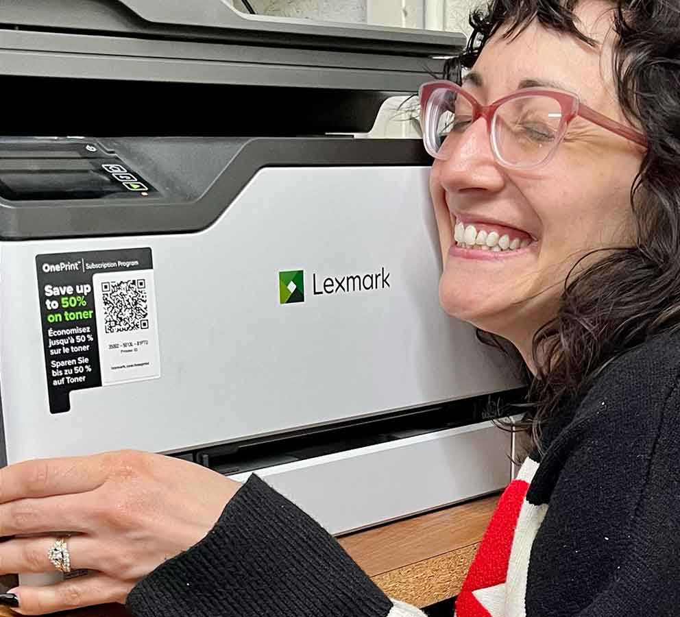 Lexmark Color All-in-One 3-series (MC3326i) printer in a local retail garden shop.