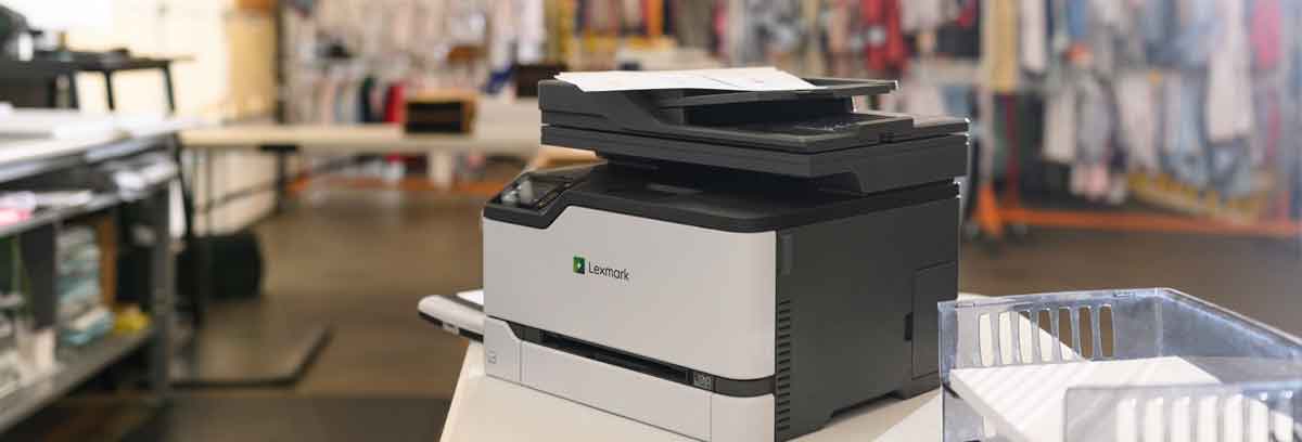 Lexmark printer in office environment