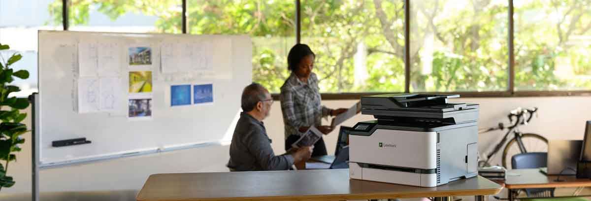 Lexmark small business printer in office environment