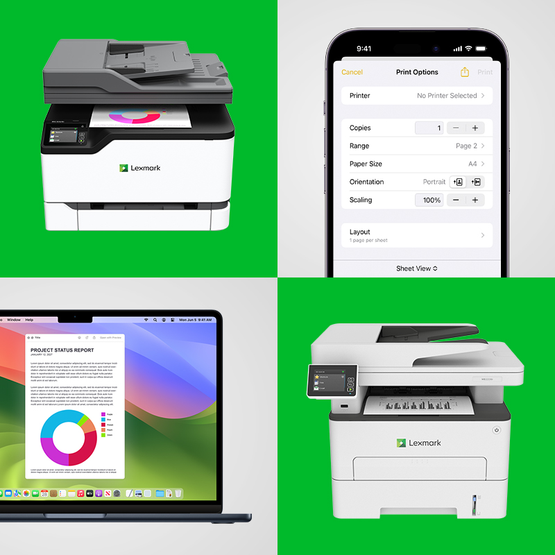 Compatible Lexmark printer for AirPrint