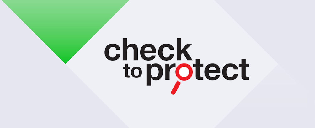 Check to Protect banner