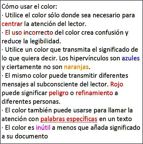 color image spanish
